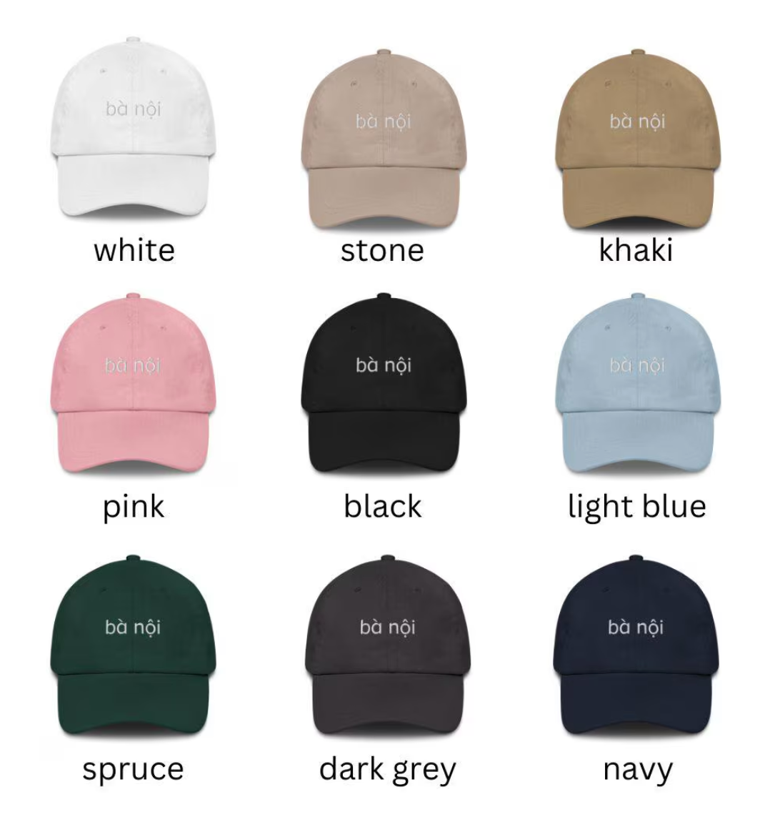"Bà Nội" Embroidered Classic Dad Hat