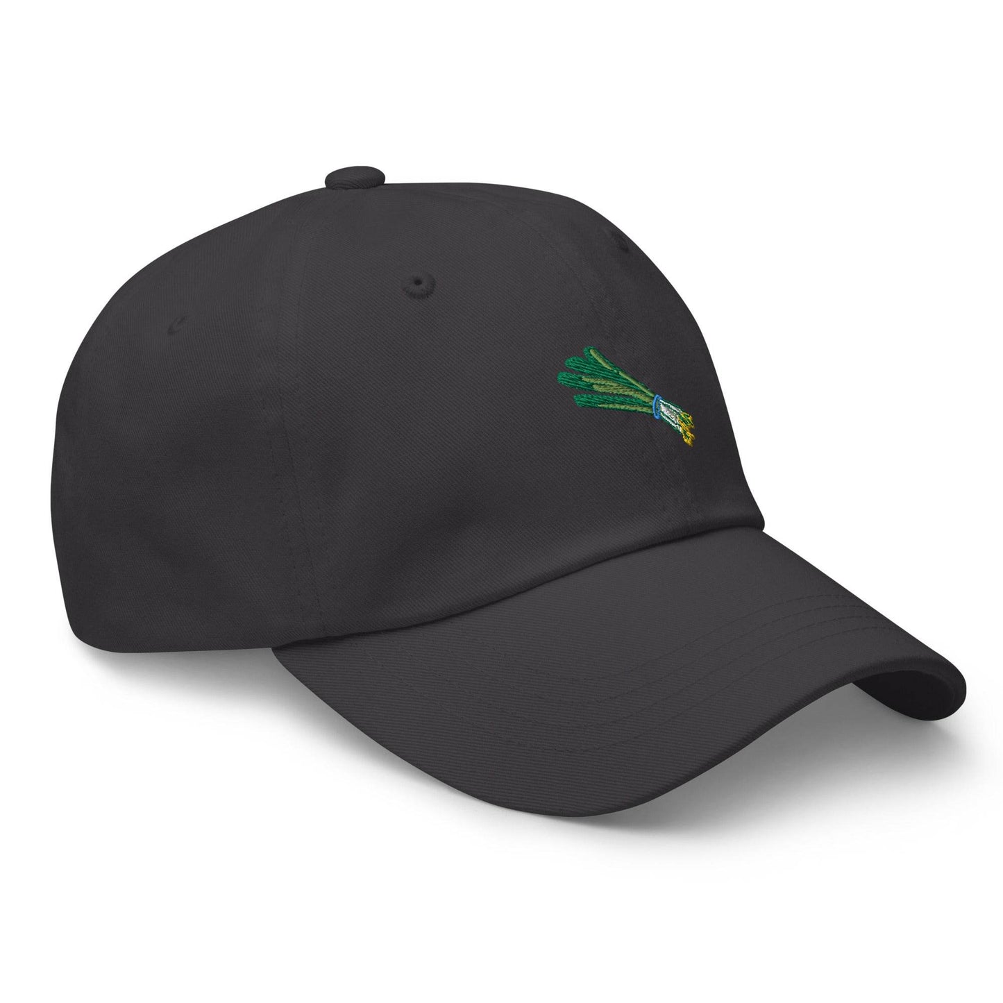 Green Onion Embroidered Dad Hat - Kimposed