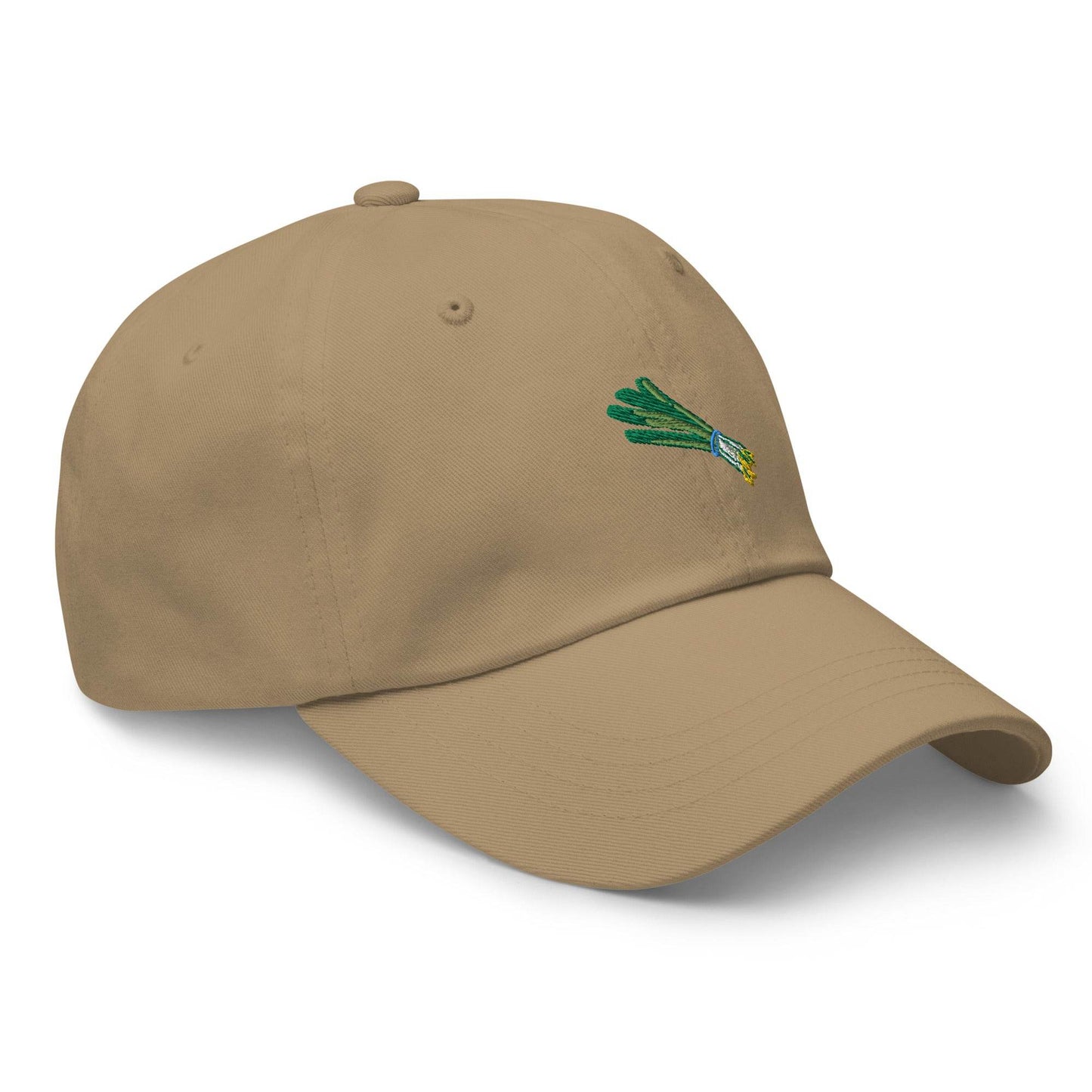 Green Onion Embroidered Dad Hat - Kimposed