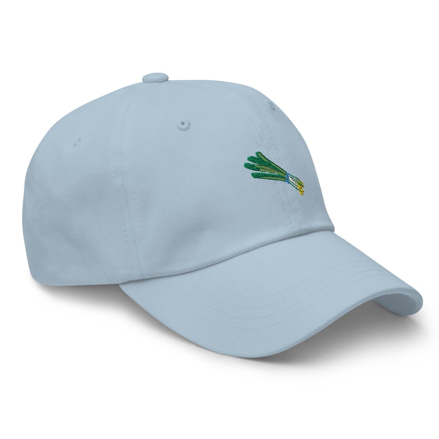 Green Onion Embroidered Dad Hat - Kimposed