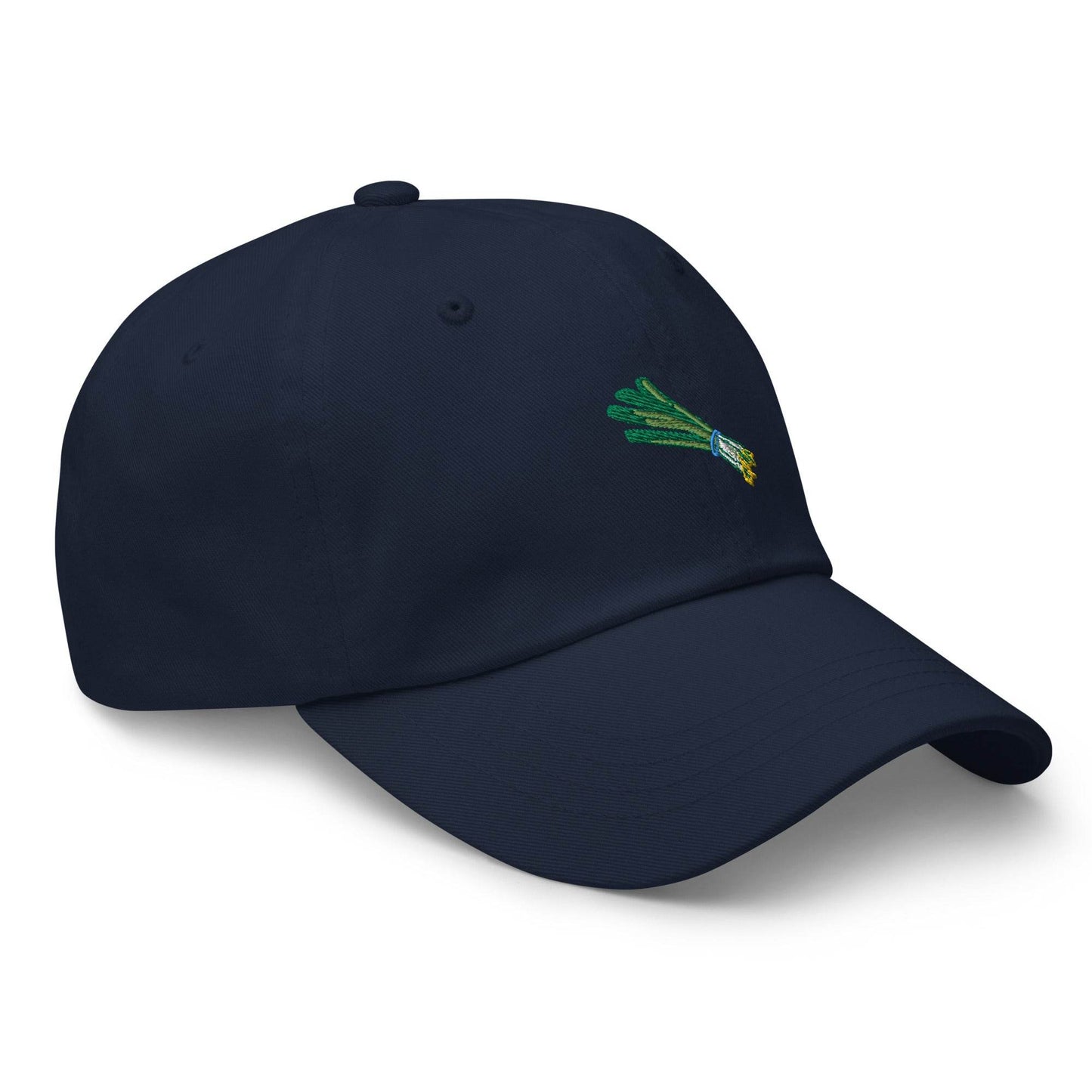 Green Onion Embroidered Dad Hat - Kimposed