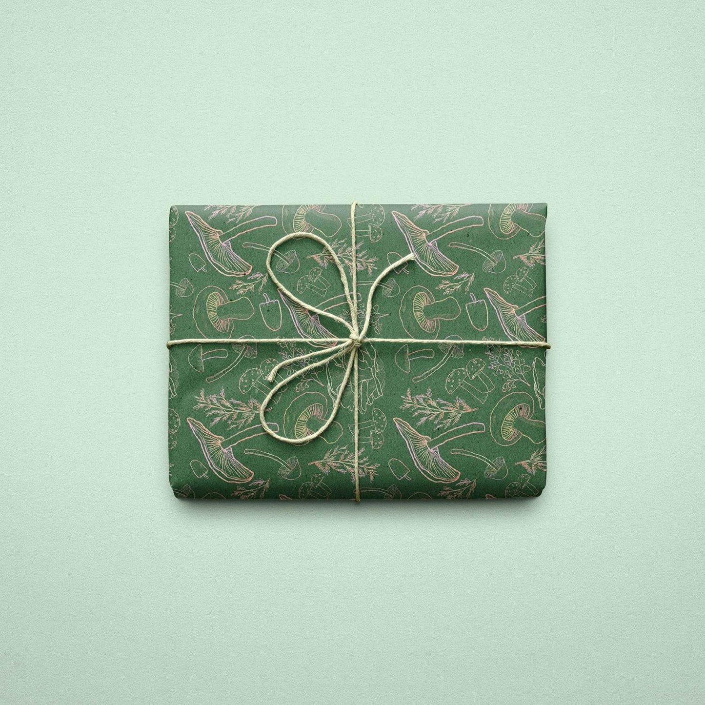 Forest Mushrooms Wrapping Paper Sheets - Kimposed