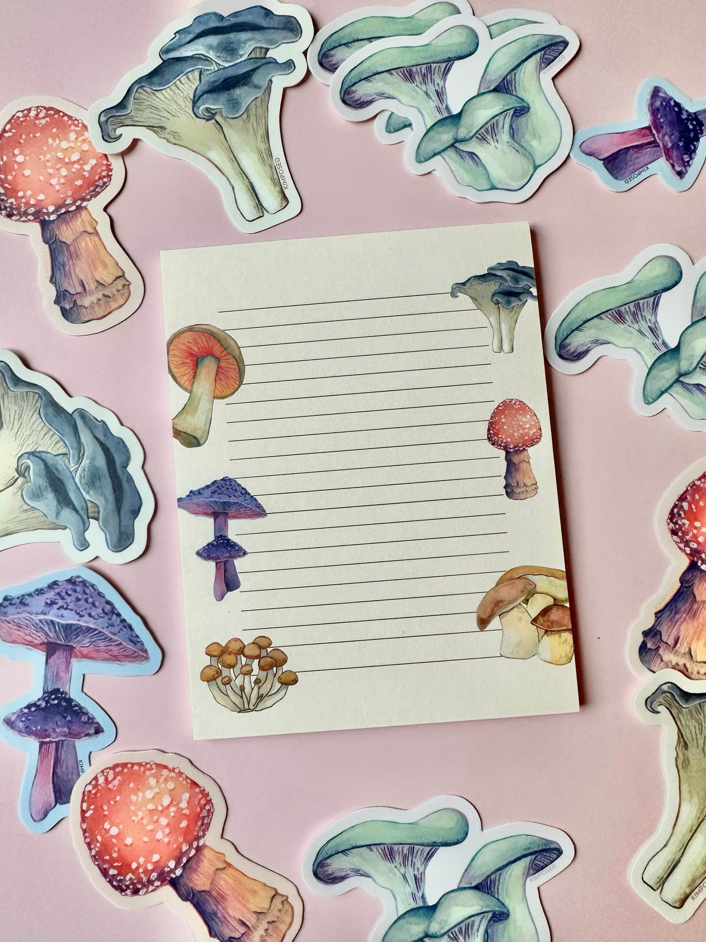 Mushroom Magic Lined Notepad - Kimposed