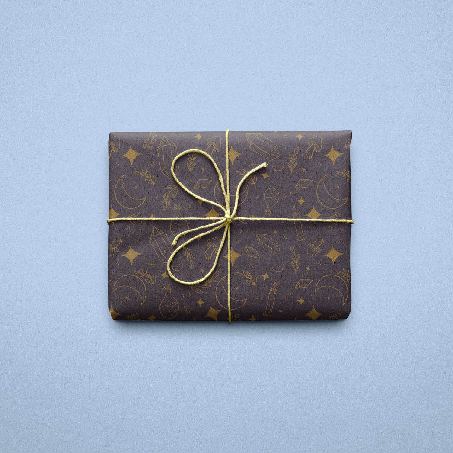 Slate Witchy Things Wrapping Paper Sheets - Kimposed