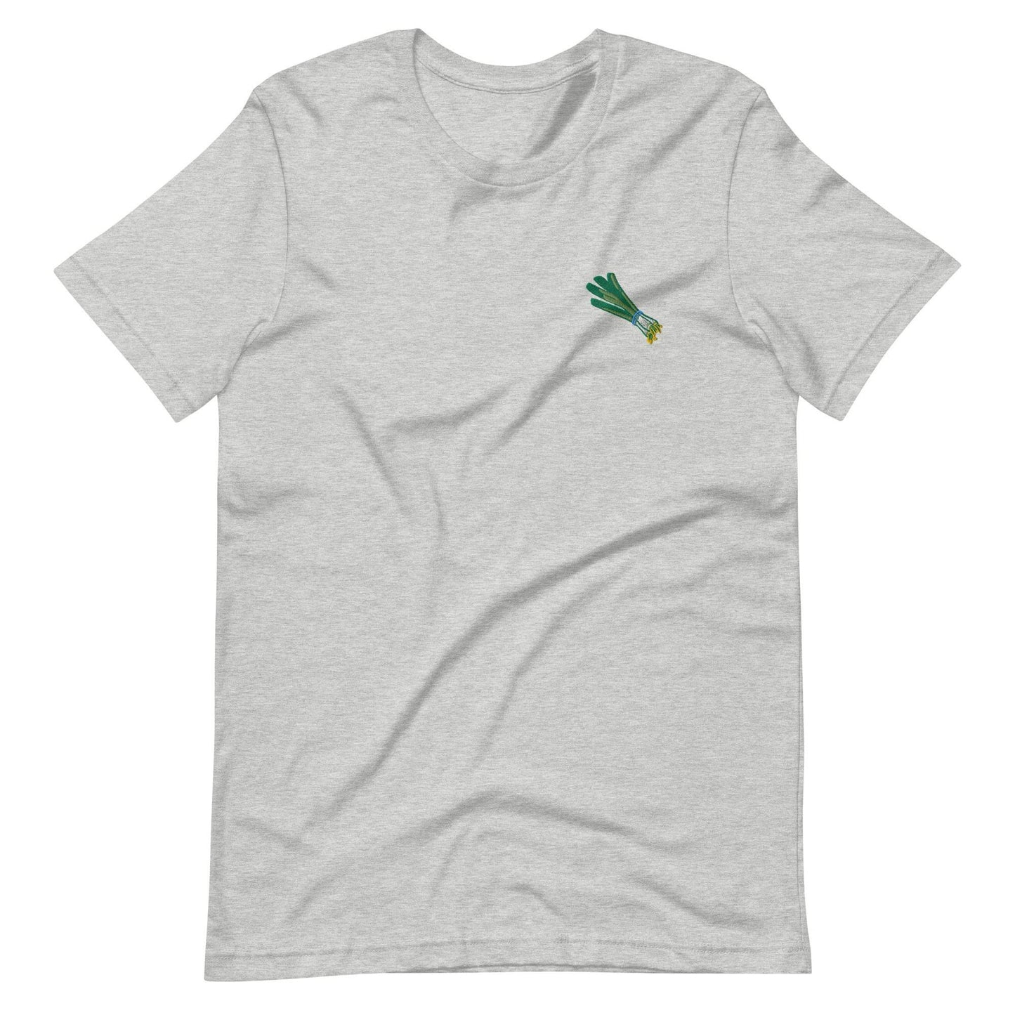 Green Onion Embroidered Unisex T-Shirt | Multiple Shirt Colors Available! - Kimposed