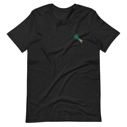 Green Onion Embroidered Unisex T-Shirt | Multiple Shirt Colors Available! - Kimposed