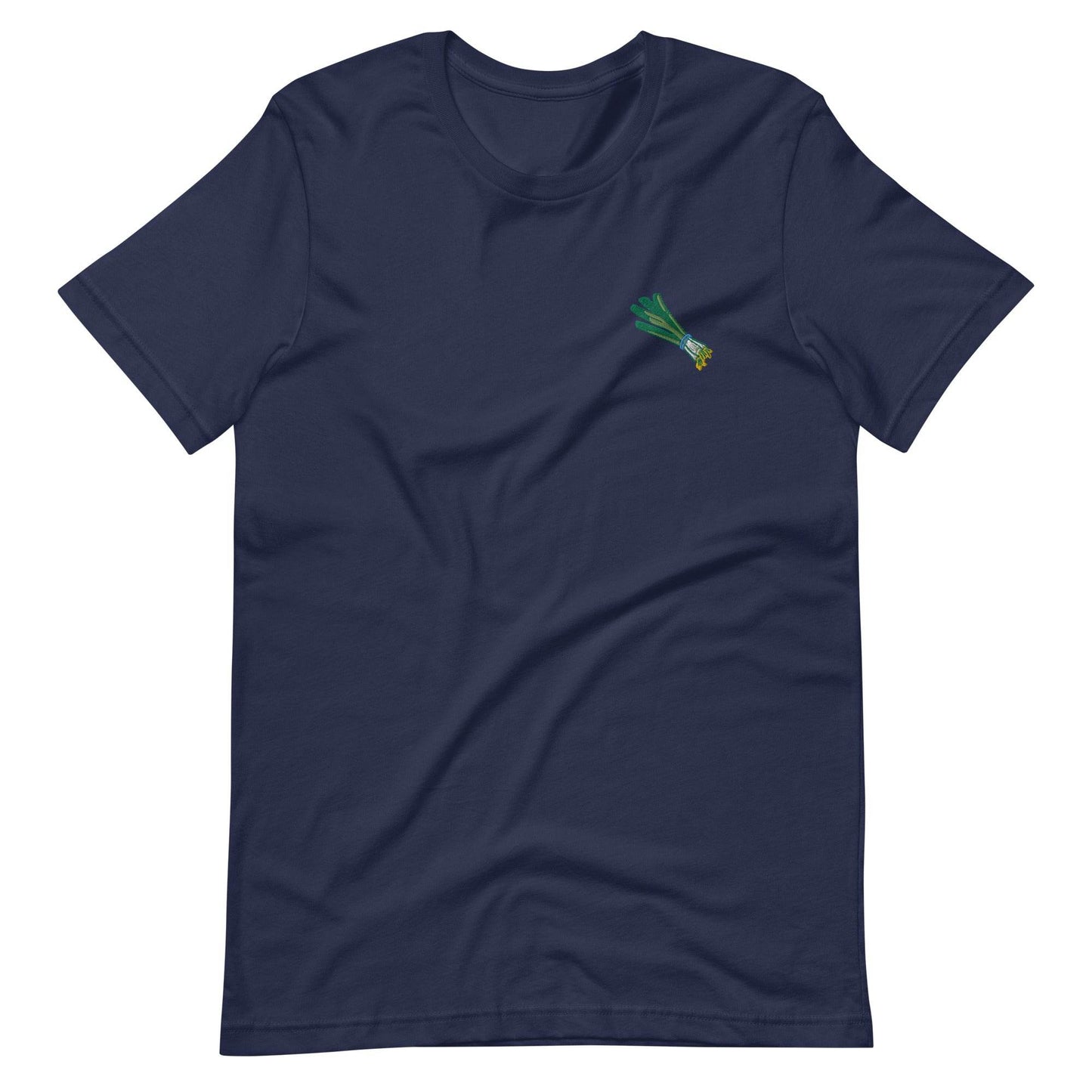 Green Onion Embroidered Unisex T-Shirt | Multiple Shirt Colors Available! - Kimposed