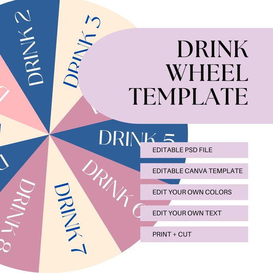 Drink Wheel Template
