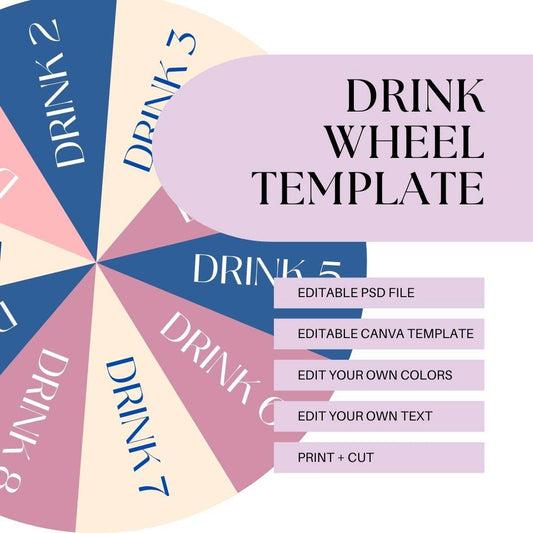 Drink Wheel Template - Kimposed