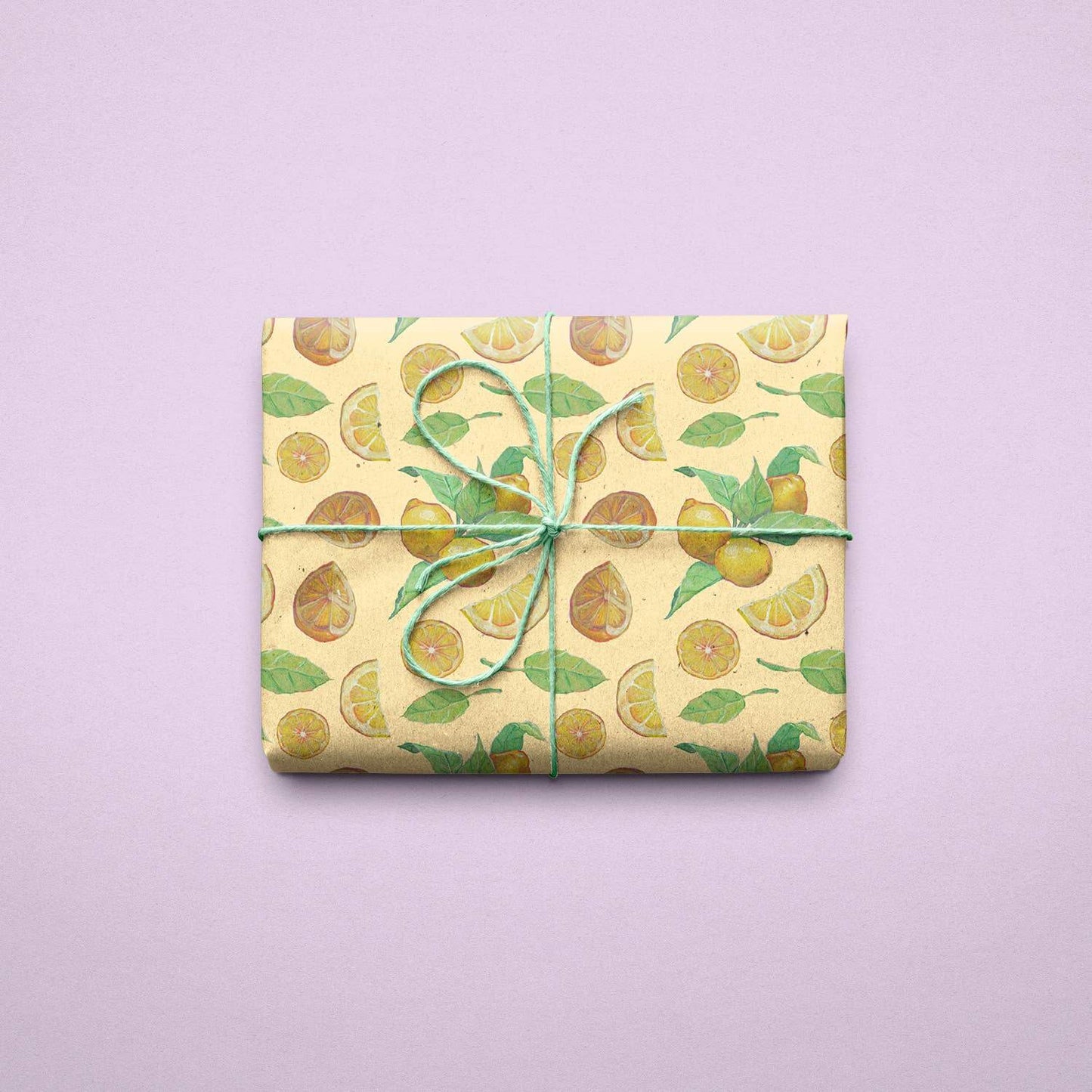 Lemon Zest Wrapping Paper Sheets