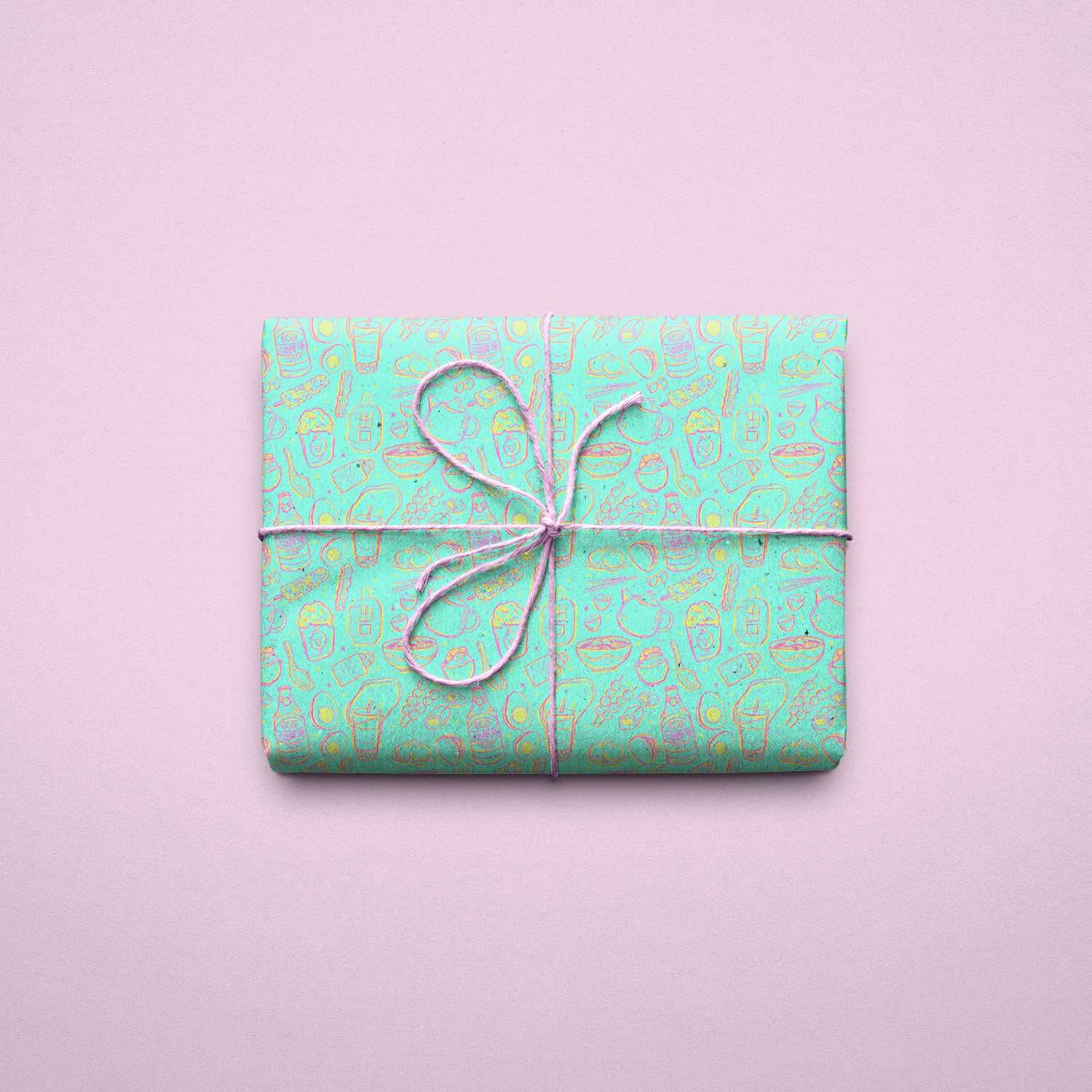 Taiwan Bites Wrapping Paper Sheets - Kimposed