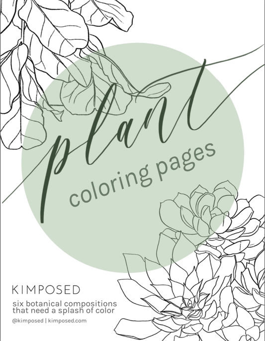 Plant Coloring Pages - Kimposed