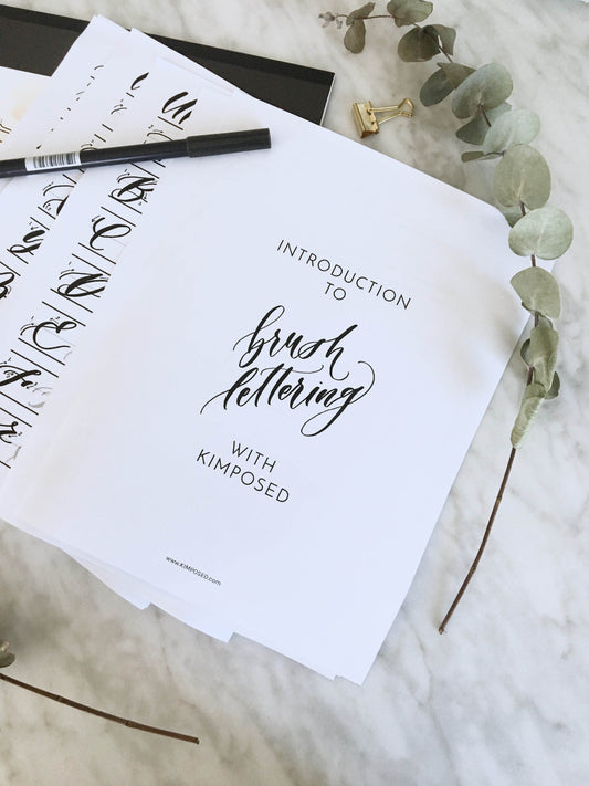 Introduction to Brush Lettering Workbook 2.0 - Kimposed