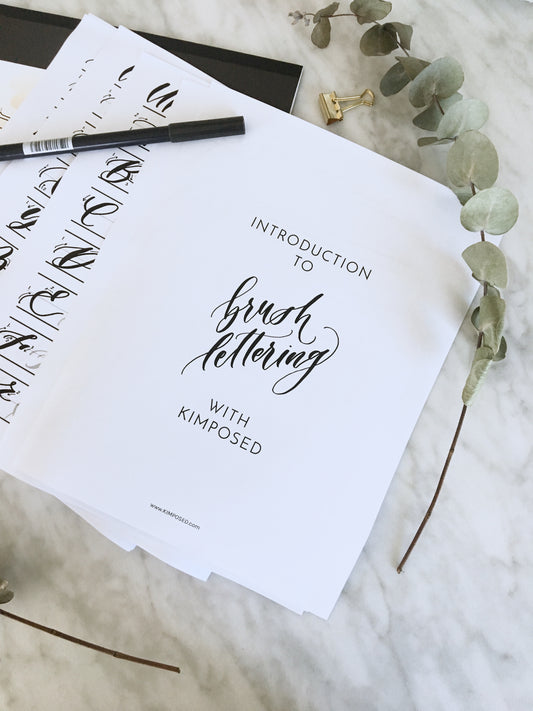 Introduction to Brush Lettering Workbook 2.0