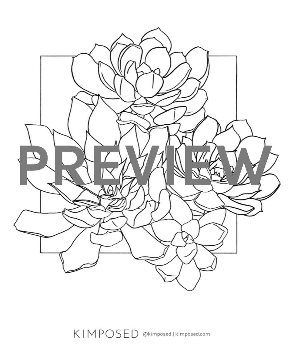 Plant Coloring Pages - Kimposed