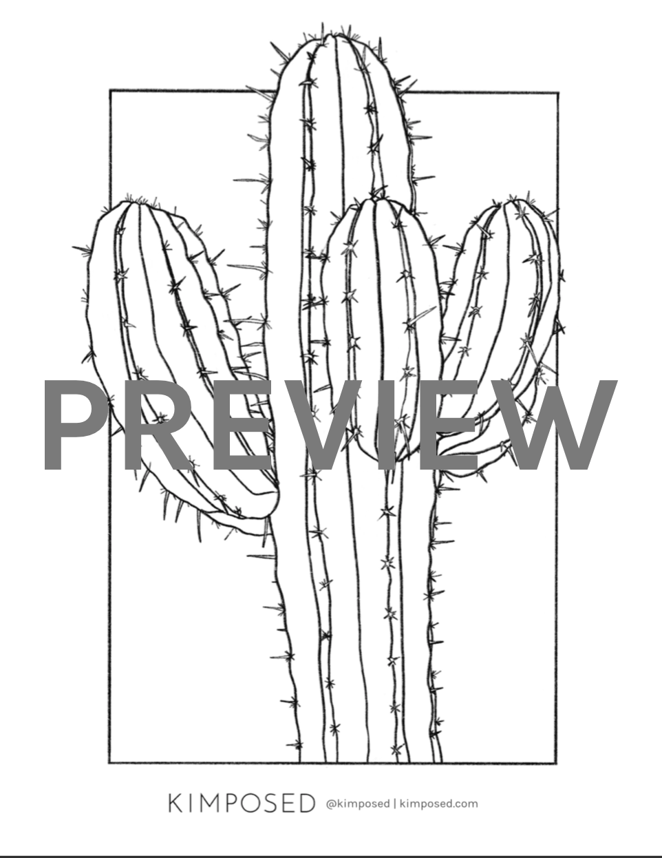 Plant Coloring Pages - Kimposed