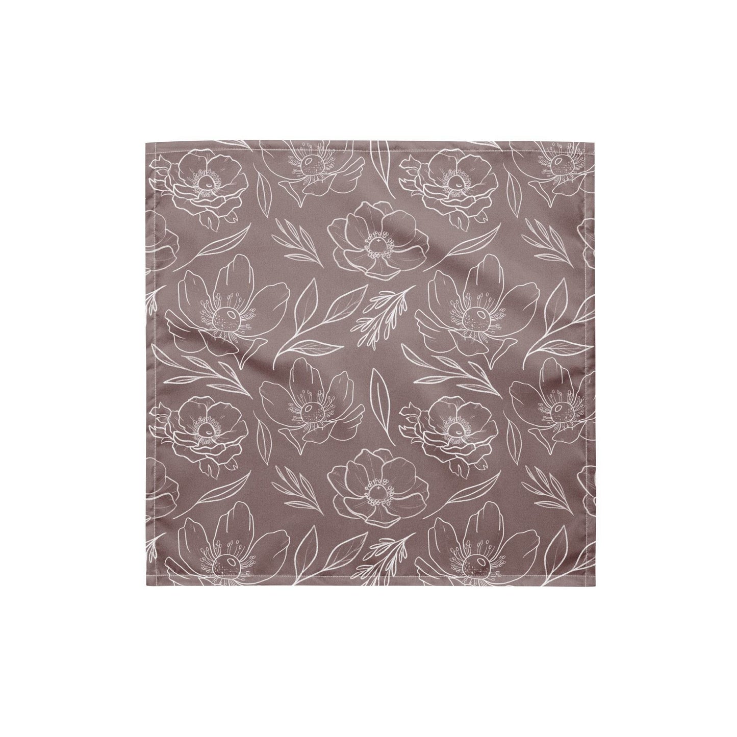 Dusty Lavender Anemone Flower Bandana