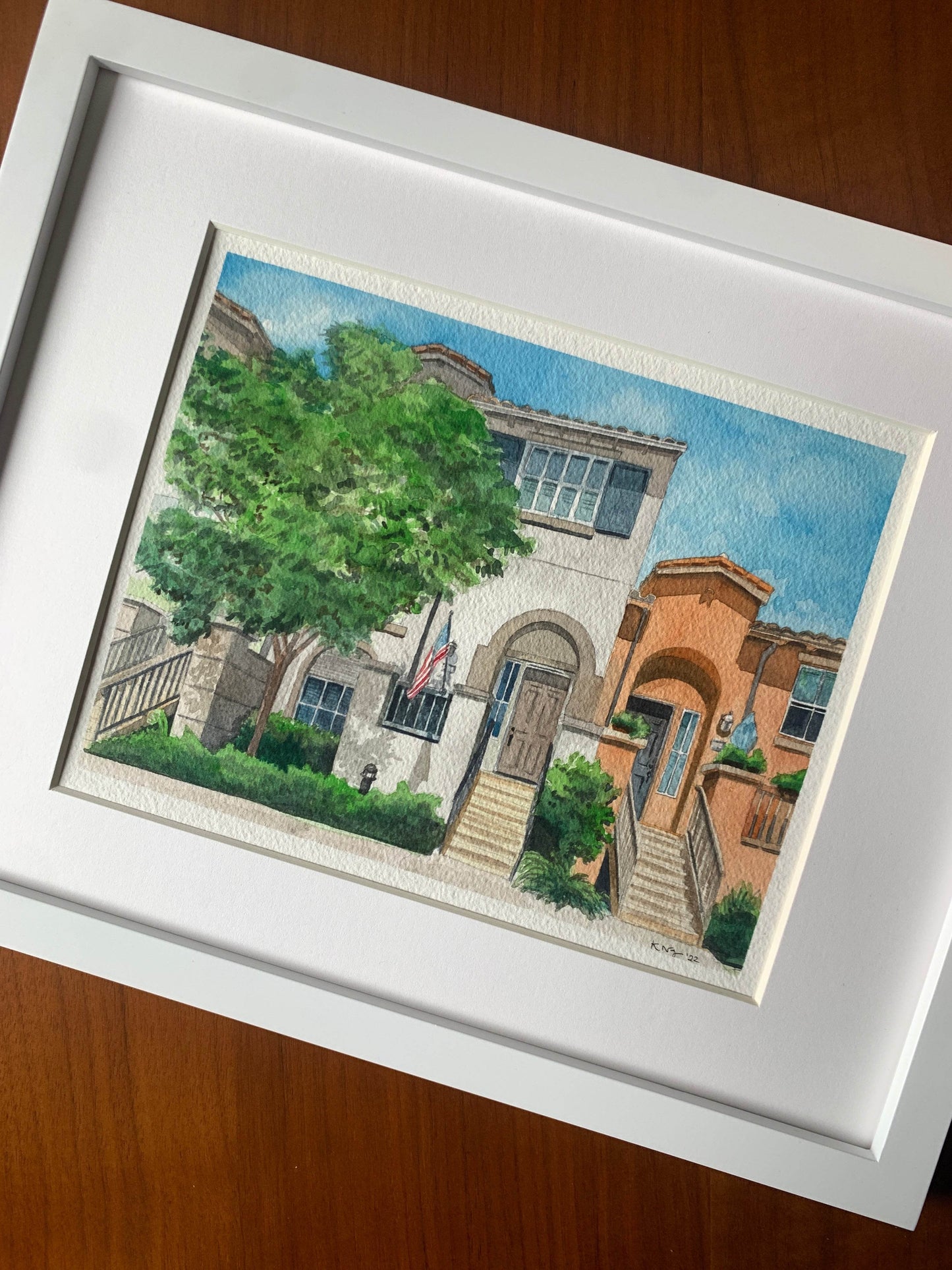 Custom Hand-Painted Watercolor House Portrait - Kimposed