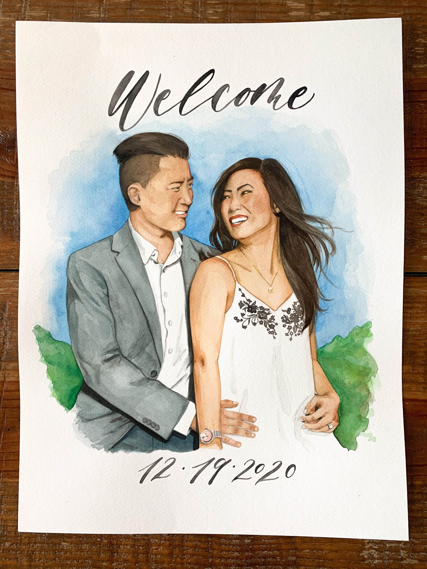 Custom Couples Portrait - Kimposed