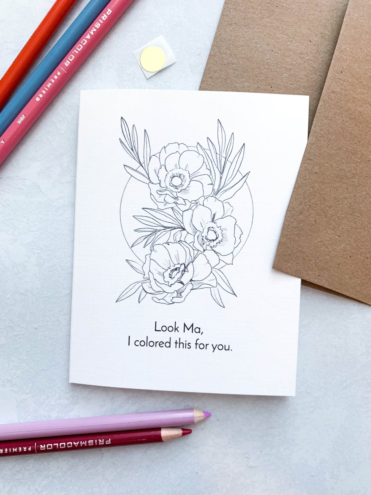 Look Ma Poppies Greeting Card - Kimposed