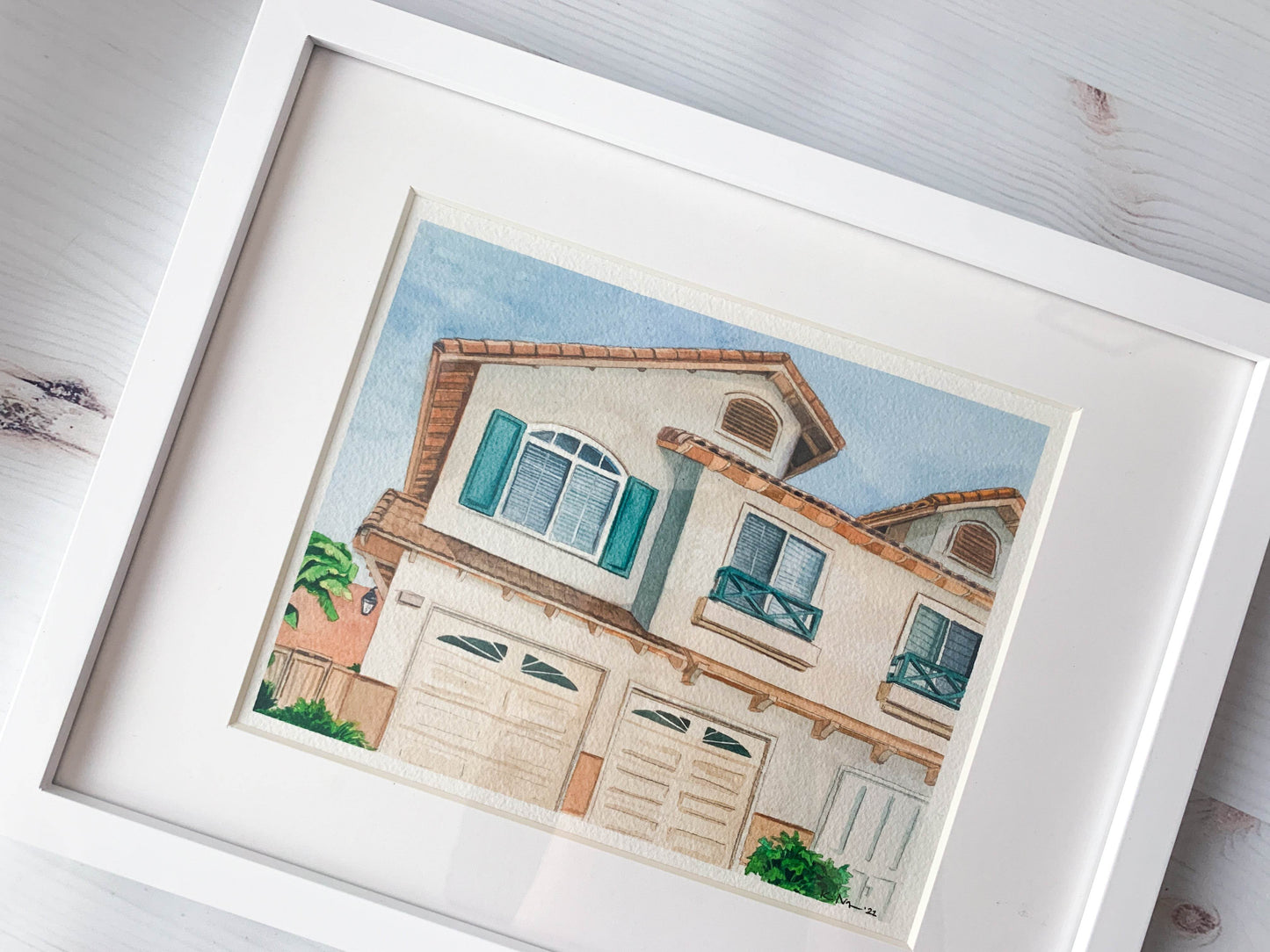 Custom Hand-Painted Watercolor House Portrait - Kimposed