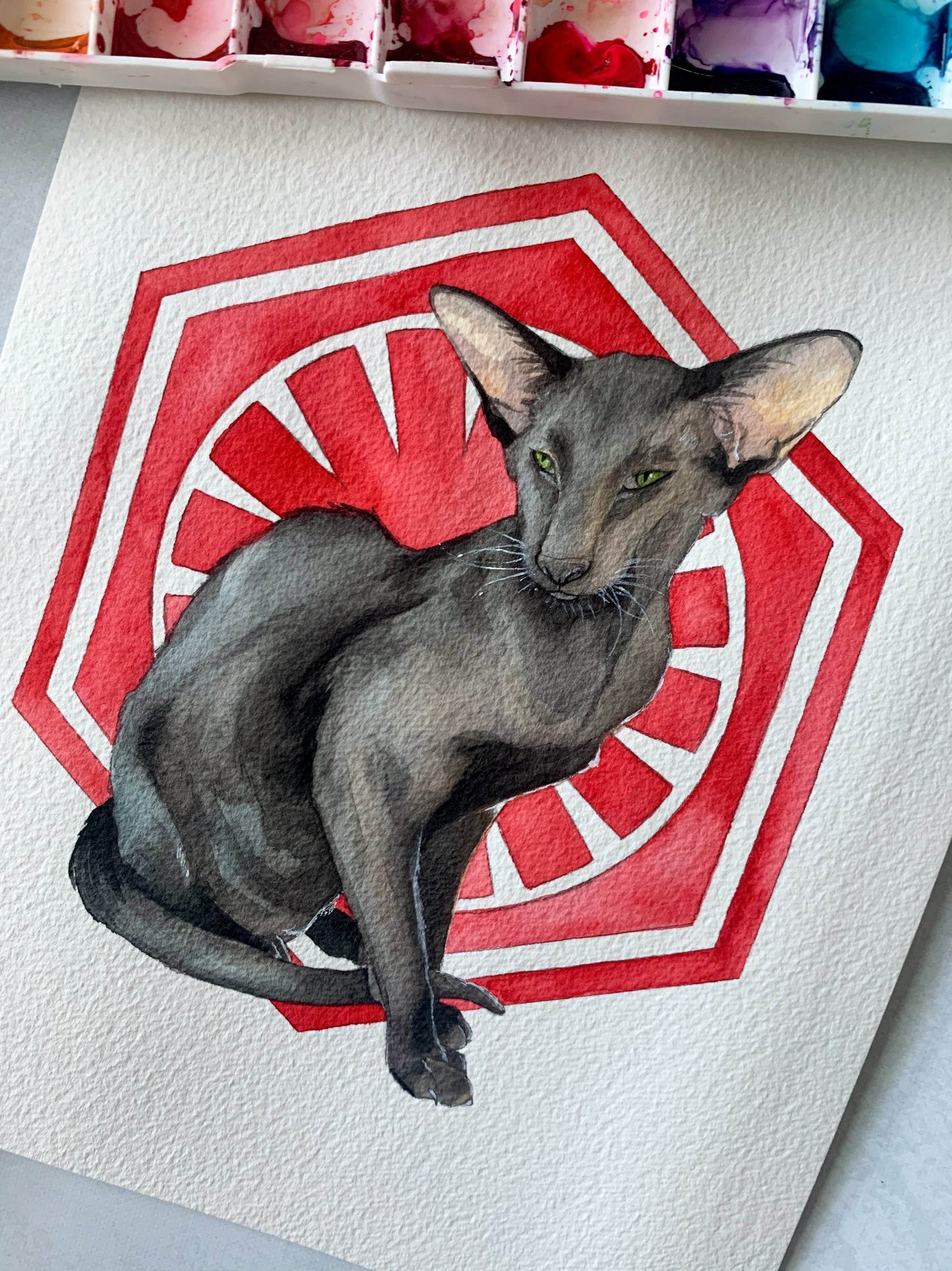 Custom Watercolor Pet Portrait - Kimposed