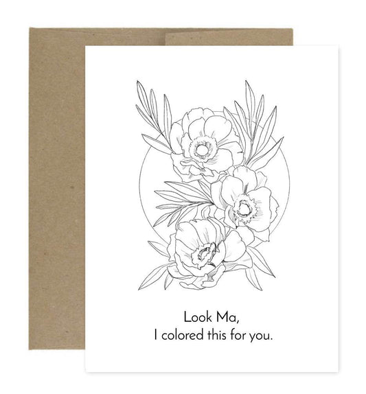 Look Ma Poppies Greeting Card - Kimposed