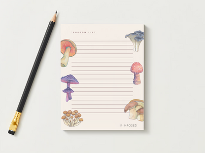 Mushroom Magic Lined Notepad