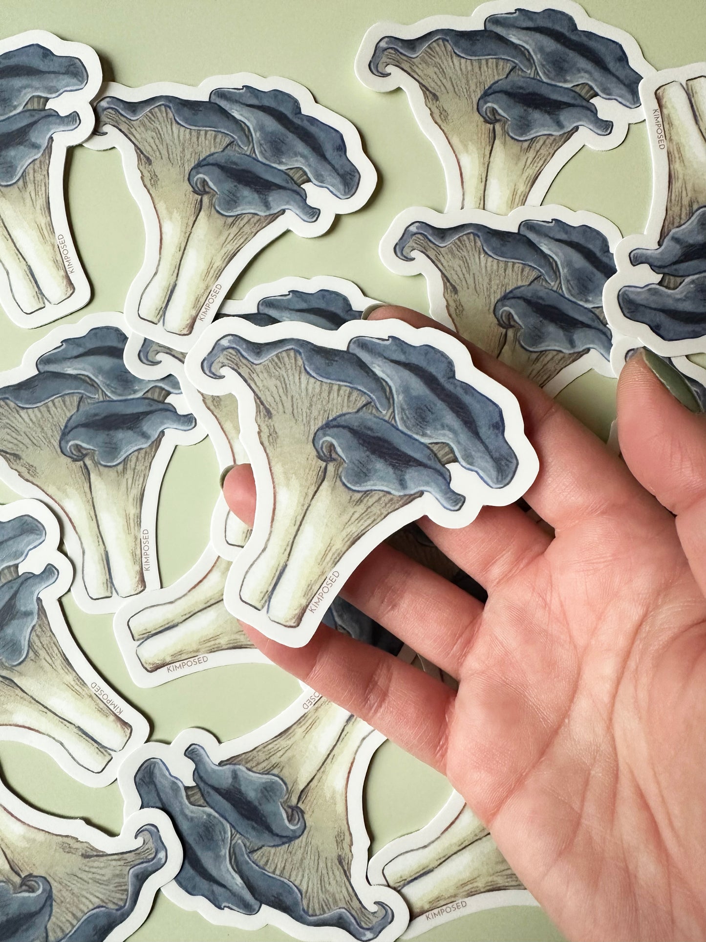 Black Trumpet Mushroom Sticker