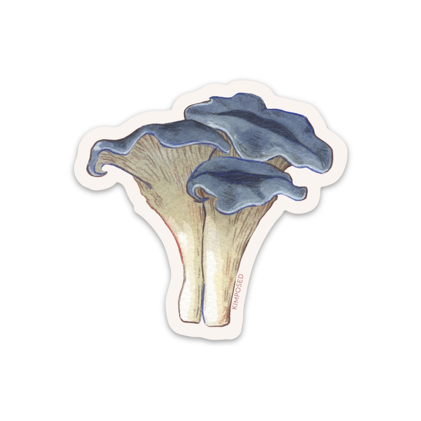 Black Trumpet Mushroom Sticker