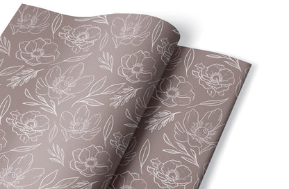 Anemone Wrapping Paper Sheets