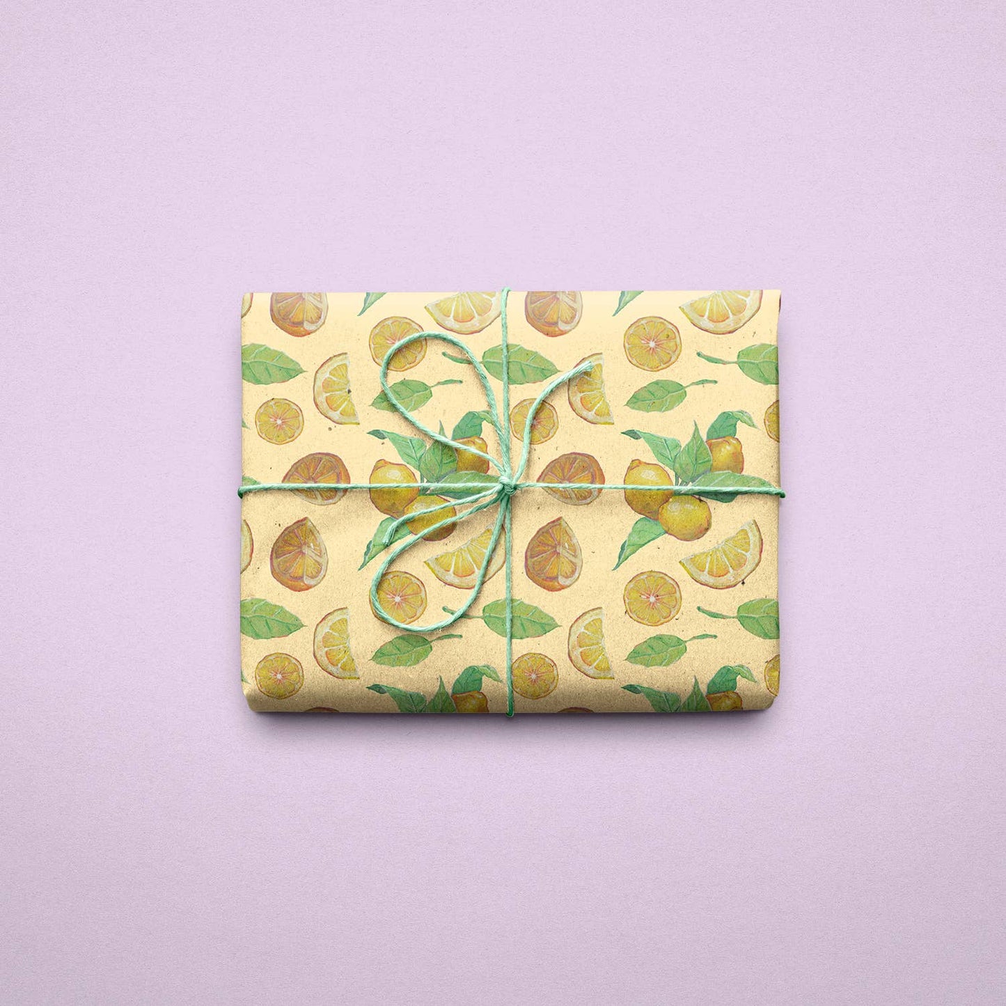 Lemon Zest Wrapping Paper Sheets