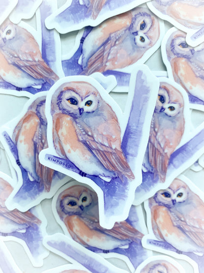 Sunset Owl Sticker